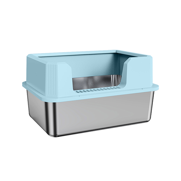 OP9001 Side Entry Stainless Steel Open Cat Litter Box