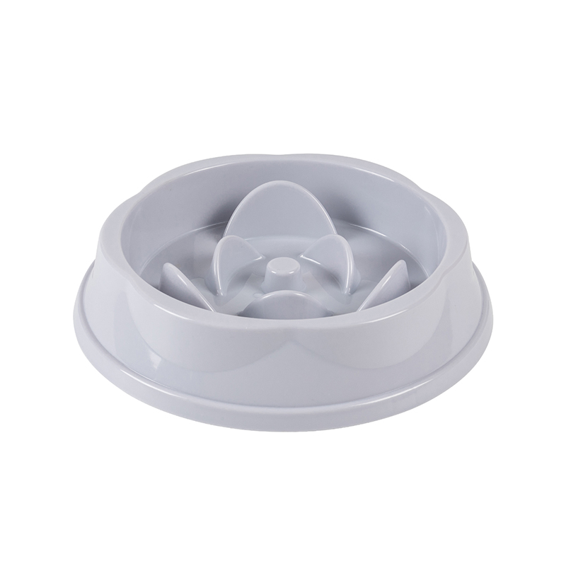 Pet Slow Feeder Bowl With 3d Rose Design