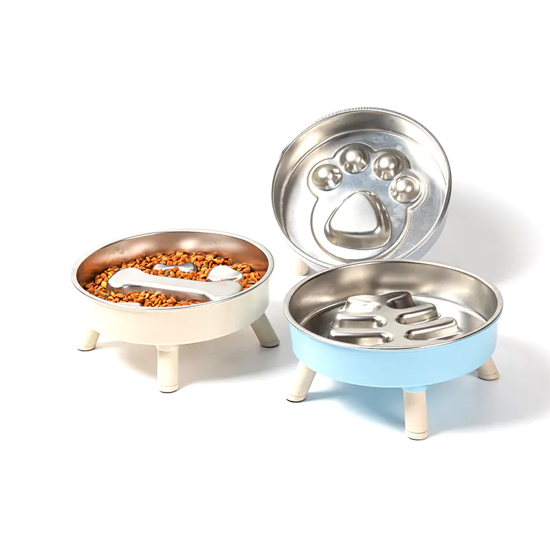 Interactive Pet Food Drinking Bowl Slow Feeder for Dogs and Cats