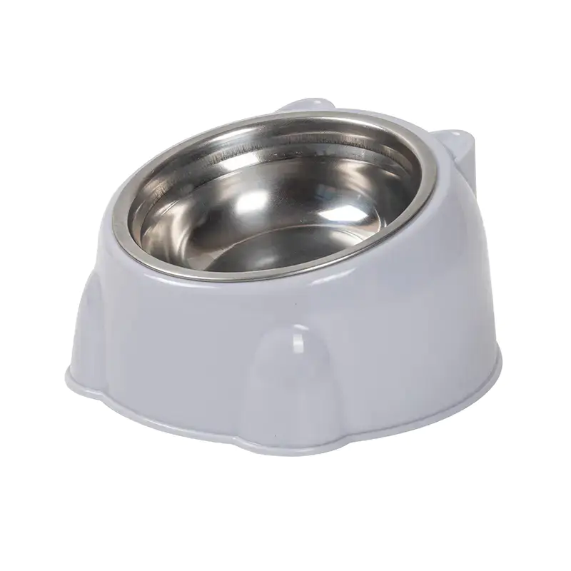 Non-Slip Pet Food Bowl with Removable Stainless Steel Insert