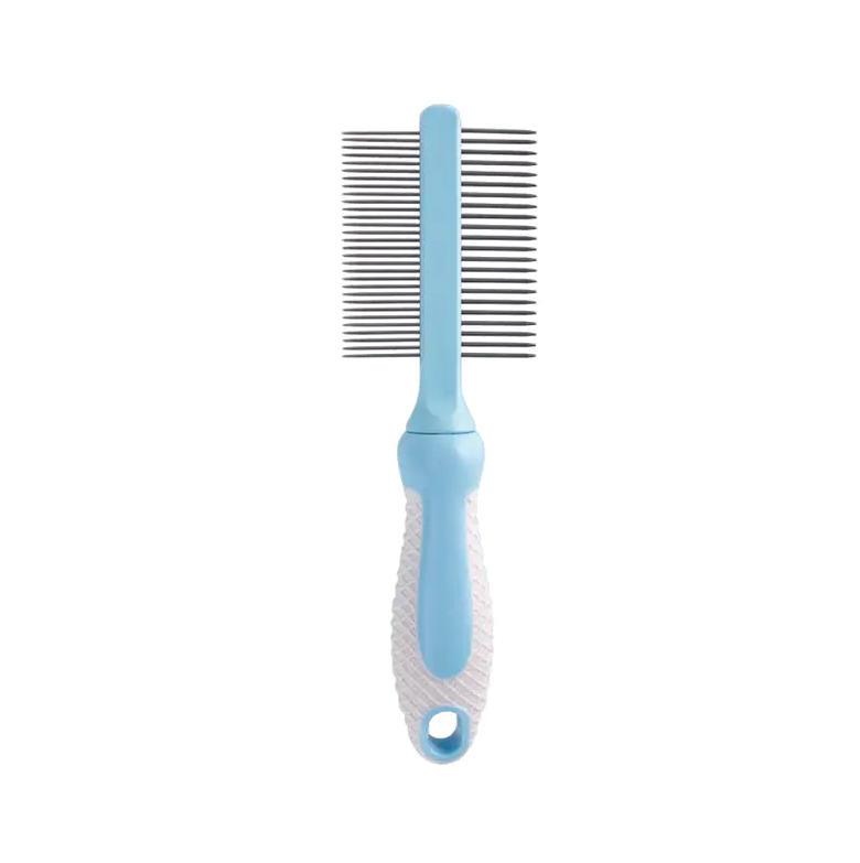 Anti-rust stainless steel pet grooming comb, household dog shedding comb supplied by Pet Grooming Comb Factory